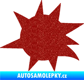 Samolepka Průstřel 004 levá Ultra Metalic červená