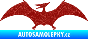 Samolepka Pterodactylus 001 levá Ultra Metalic červená