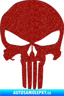Samolepka Punisher 001 Ultra Metalic červená