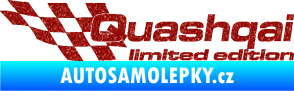 Samolepka Quashqai limited edition levá Ultra Metalic červená
