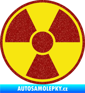 Samolepka Radioactive barevný Ultra Metalic červená