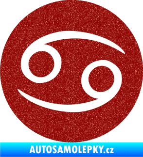 Samolepka Rak 001 - horoskop Ultra Metalic červená