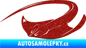 Samolepka Rejnok 002 levá Ultra Metalic červená
