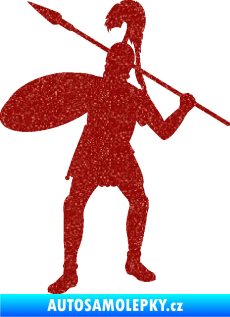 Samolepka Římský voják levá Ultra Metalic červená