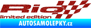 Samolepka Rio limited edition pravá Ultra Metalic červená