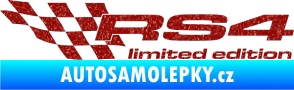 Samolepka RS4 limited edition levá Ultra Metalic červená