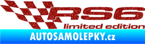 Samolepka RS6 limited edition levá Ultra Metalic červená