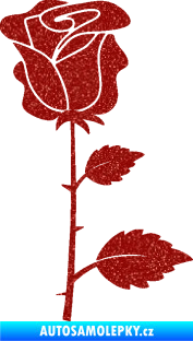 Samolepka Růže 007 pravá Ultra Metalic červená