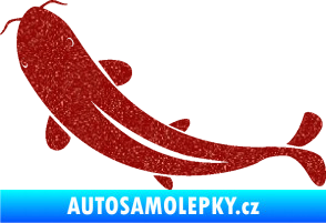Samolepka Ryba 001 levá Ultra Metalic červená