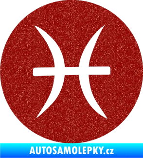 Samolepka Ryby 001 - horoskop Ultra Metalic červená