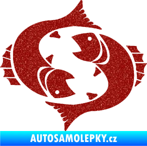 Samolepka Ryby 004 Ultra Metalic červená