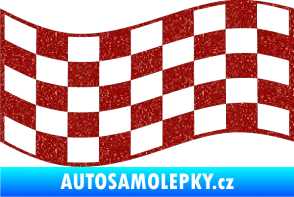 Samolepka Šachovnice 009 Ultra Metalic červená