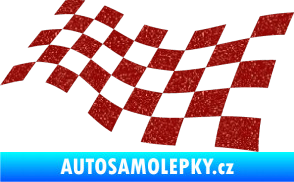 Samolepka Šachovnice 014 Ultra Metalic červená