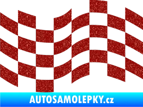 Samolepka Šachovnice 022 Ultra Metalic červená