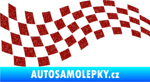 Samolepka Šachovnice 025 Ultra Metalic červená