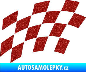 Samolepka Šachovnice 037 Ultra Metalic červená