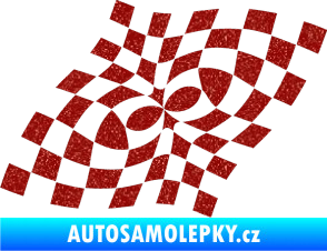 Samolepka Šachovnice 043 Ultra Metalic červená
