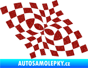 Samolepka Šachovnice 044 Ultra Metalic červená
