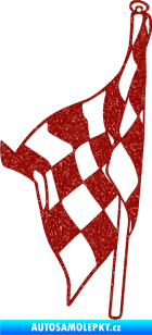 Samolepka Šachovnice 058 Ultra Metalic červená
