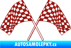 Samolepka Šachovnice 064 Ultra Metalic červená