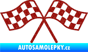 Samolepka Šachovnice 065 Ultra Metalic červená
