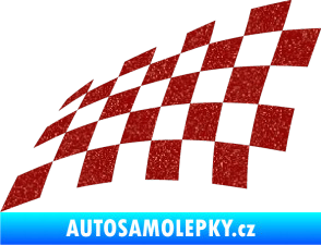 Samolepka Šachovnice 077 Ultra Metalic červená