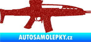 Samolepka Samopal 002 pravá Ultra Metalic červená