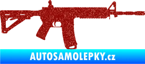 Samolepka Samopal 004 pravá Ultra Metalic červená