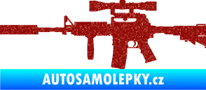 Samolepka Samopal 006 levá Ultra Metalic červená
