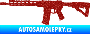 Samolepka Samopal 007 levá Ultra Metalic červená