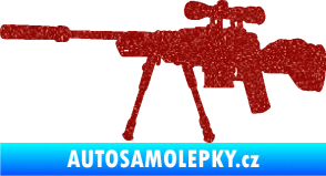 Samolepka Samopal 008 levá Ultra Metalic červená