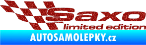 Samolepka Saxo limited edition levá Ultra Metalic červená