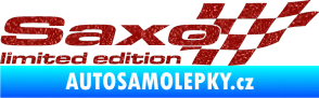 Samolepka Saxo limited edition pravá Ultra Metalic červená