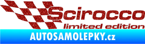 Samolepka Scirocco limited edition levá Ultra Metalic červená