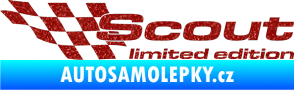 Samolepka Scout limited edition levá Ultra Metalic červená