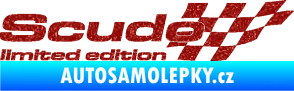 Samolepka Scudo limited edition pravá Ultra Metalic červená