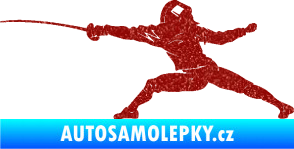 Samolepka Šerm 001 levá  Ultra Metalic červená