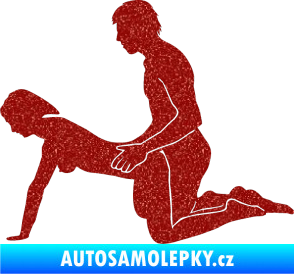 Samolepka Sexy siluety 002 Ultra Metalic červená