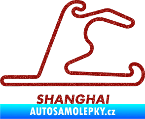 Samolepka Okruh Shanghai Ultra Metalic červená