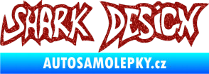 Samolepka Shark design Ultra Metalic červená