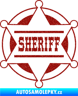Samolepka Sheriff 004 Ultra Metalic červená