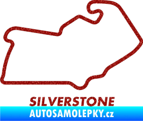 Samolepka Okruh Silverstone Ultra Metalic červená
