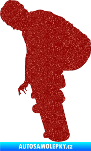 Samolepka Skateboard 003 levá Ultra Metalic červená