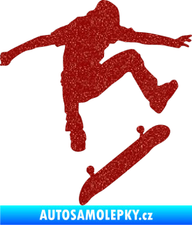 Samolepka Skateboard 005 pravá Ultra Metalic červená