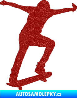 Samolepka Skateboard 006 pravá Ultra Metalic červená