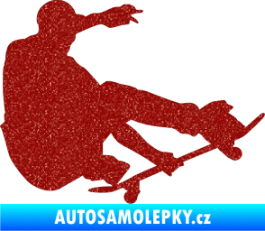 Samolepka Skateboard 009 pravá Ultra Metalic červená