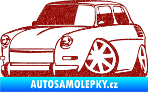 Samolepka Škoda 1000 karikatura levá Ultra Metalic červená