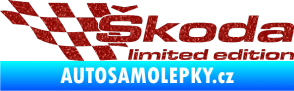 Samolepka Škoda limited edition levá Ultra Metalic červená