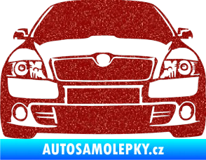 Samolepka Škoda Octavia 2 karikatura  Ultra Metalic červená