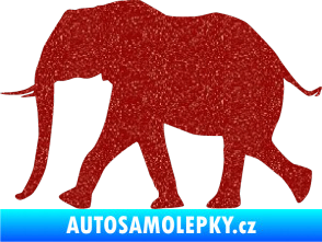 Samolepka Slon 015 levá Ultra Metalic červená